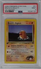 V1624: 2000: Brock's Diglett: 67/132: 1ST Edition: Gym Challenge: PSA: 9: MINT: 102261124